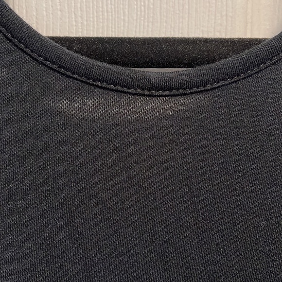 Zakti activewear black yoga long sleeve cuff top with open crisscross back 16 - Picture 3 of 9